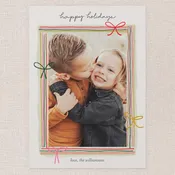 Cozy Bows Holiday Card