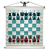 Deluxe Demonstration Board with Red and Black Pieces - Slotted