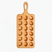 American Made Cherry Wood 18 Deviled Egg Tray In-Stock