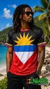Antigua Jersey - Caribbean Flag Shirts - Carnival - j'ouvert