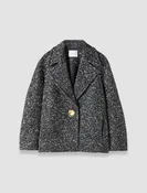 Agar Donegal Tweed Wool Coat