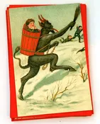 Krampus Card 009 (Snow Chase)