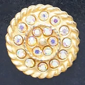 Crystal Rhinestone Button