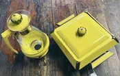 Midcentury Yellow Chafing Dish Casserole Warmer & Coffee Pot — The NAT