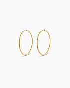 14K Gold Classic Hoops