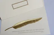 Remember Card (Gold Feather)