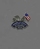2016 Autumn Thunder Beach  Pin -Bike with American Flag