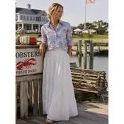 3/4 Sleeve Cotton Flag Blouse