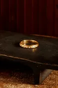 18K Gold 3.5MM Band with Diamonds