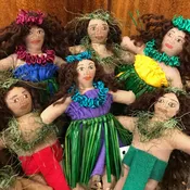 Small Hula Dancer Doll/Ornament