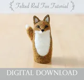 Red Fox - Needle Felting Pattern - PDF - Digital Download