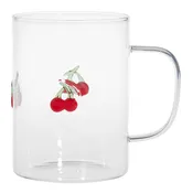 Charm Fruit Inlay Glass Mug