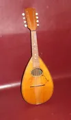 Vintage 23.5" Long HUB 68 TV Inlaid & Layered Laminated Wood Bowlback Mandolin