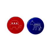 Backgammon Men - Republican & Democrat