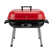HomeRite™ 17-Inch Square Grill: Red/Black, Wholesale