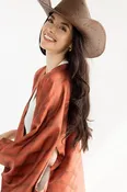 Brooks Straw Cowboy Hat - Brown