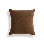 20x20 Throw Pillow Cover: Cocoa Sherpa