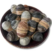 Felted Soap Natural Neutral Colors Classy Gift or Perfect Bathroom Accent Piece 2 in 1 Washcloth Felt Soap