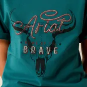 Ariat Boy's Cattle Skull Freedom Short-Sleeve T-Shirt