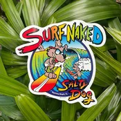 Surf Naked Sticker — Salty Dog Surf Shop