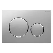 Actuator Plate Sigma20 Dual Flush Matte Chrome/Polished Chrome Plastic for Sigma Concealed Tanks 2x6 and 2x4 Installations