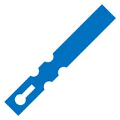 0.625in X 7in Poly TT Wrap Tag 3in Core. Blue – PMS 298C. 4200 Tags/Roll. 3 Rolls/Case. 12600 Tags/Case.  Sold By Case.