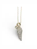 Angel Wing - Pave Charm Cluster Necklace