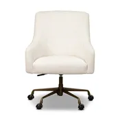 Alba Desk Chair - Crypton Nomad Snow