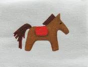 Brown Designer Saddled Horse Inspired Charm