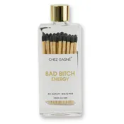 Bad Bitch Energy – Glass Bottle Safety Matches – Black