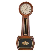 American Mahogany Banjo Clock by L. D. Anthony