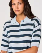 ASTR The Label Scottie Striped Knit Polo