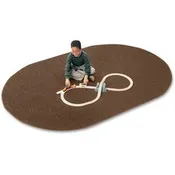 Carpets for Kids&reg; Solid Color Mt. St. Helens Carpet Rug Floor Rug - 90" Length x 12 ft Width - Oval - Mocha - Nylon, Yarn