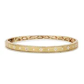 B1044 - 14K Yellow Gold Diamond Bangle