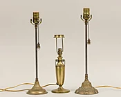 (3) vintage brass desk lamps, Thierry Despont