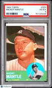 1963 Topps Mickey Mantle HOF #200 PSA 4 New York Yankees