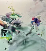 Abstract Mint Green by Onate