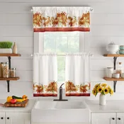 Autumn Pumpkin Grove Fall Tier Set and Valance