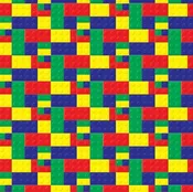 Pattern Permanent Vinyl-  Lego Building Blocks - Permanent Vinyl / Printed Permanent Vinyl