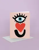 Eye Heart U Love & Friendship Greeting Card
