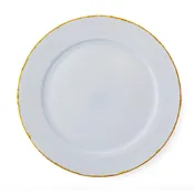Golden Ash Blue Rim Charger Ø31