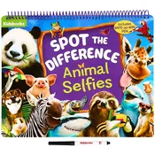 Kidsbooks® Spot the Difference Animal Selfies Write & Wipe Book