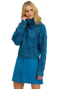 Allison Daphne Sweater - Teal Multi