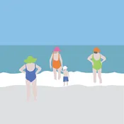 Beach Day Coaster