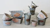 12 Piece Embossed Flowers & Garden Metal Assortment