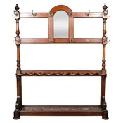 Late Victorian Mahogany Hall Umbrella Stand