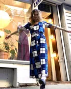 Color Block Dress in Plaid — ANNA