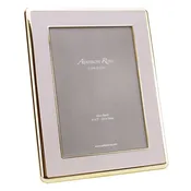 Addison Ross Pale Pink Enamel & Gold Curve Frame 5 x 5