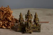 17th Century Small Bronze Buddhist Altar Group
