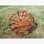 12" Solid Steel Strap Ball Sphere